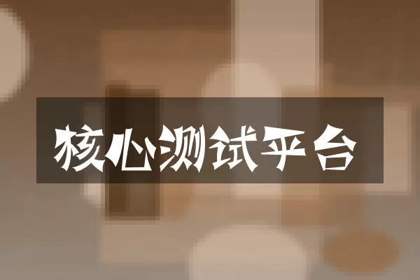 核心测试平台